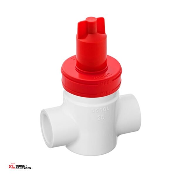 DOCOL - REGISTRO PRESSAO BASETEC PVC CERAMICO 1/4 VOLTA - 25 MM