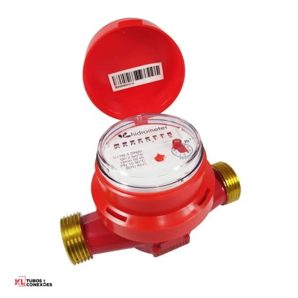 HIDROMETRO UNJATO DN20 Q3 4M3/H AGUA QUENTE/FRIA